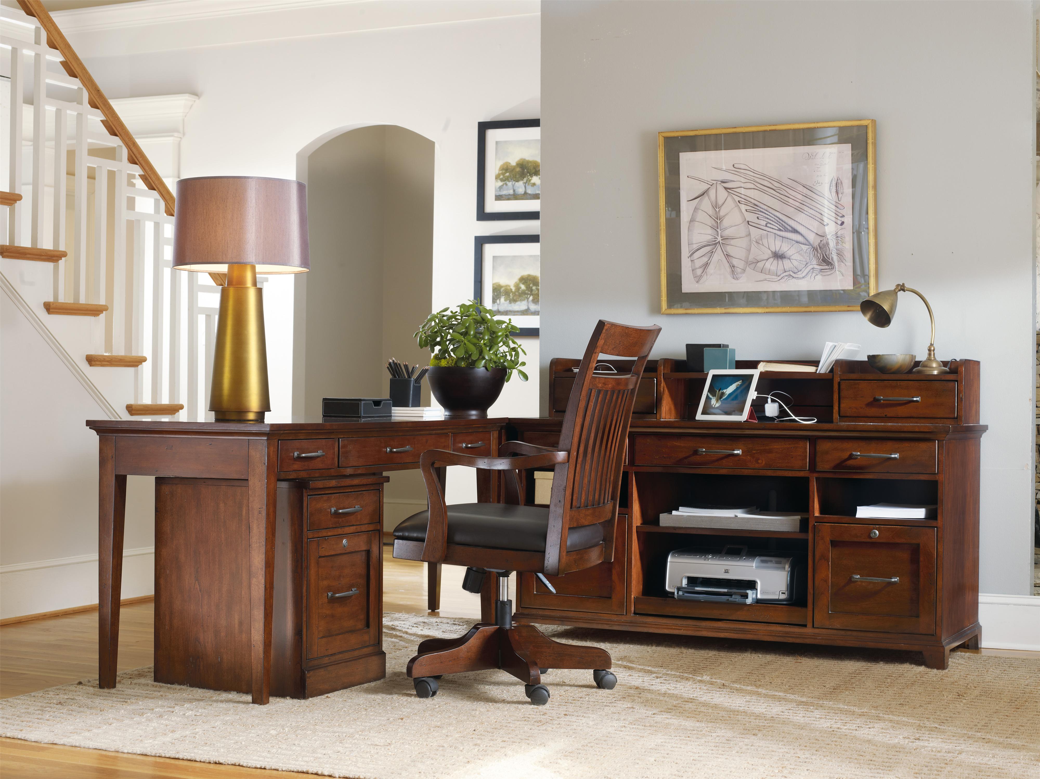 Hooker Furniture Wendover 103711364 Computer Credenza with Dropfront